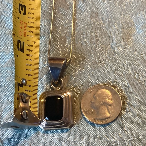 🐴 Silpada Sterling Necklace w/Black Onyx Pedant Stamped - Picture 8 of 11
